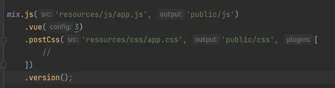Configure Laravel Mix for InertiaJS in the webpack.mix.js file