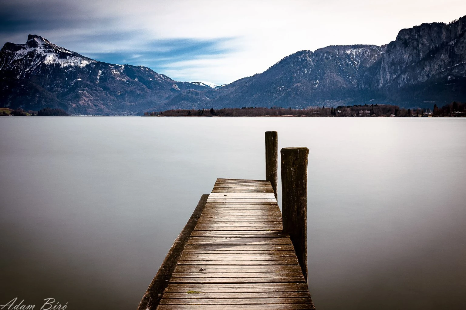 The shore of lake Mondsee